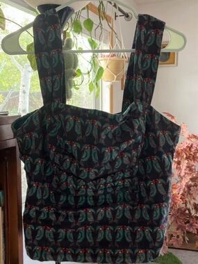 Anthropologie Women’s Printed Square-Neck Tank Top (Size US 12)